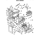 GE JGBS03EK3 oven cabinet diagram