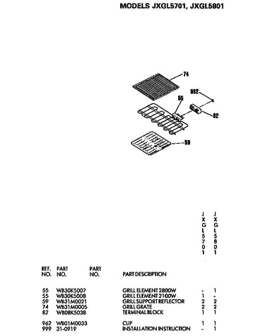 Replacement parts