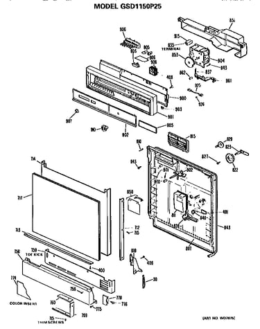 Front/control panel