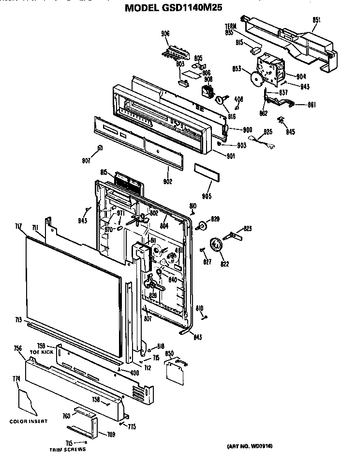 FRONT/CONTROL PANEL