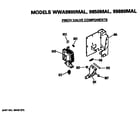 GE WWA9850MAL pinch valve components diagram