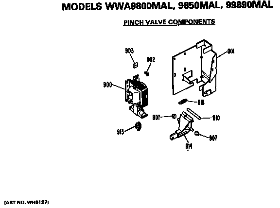Pinch valve components