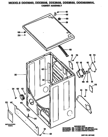 Cabinet and top