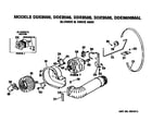 GE DDE9500MAL blower and drive assembly diagram