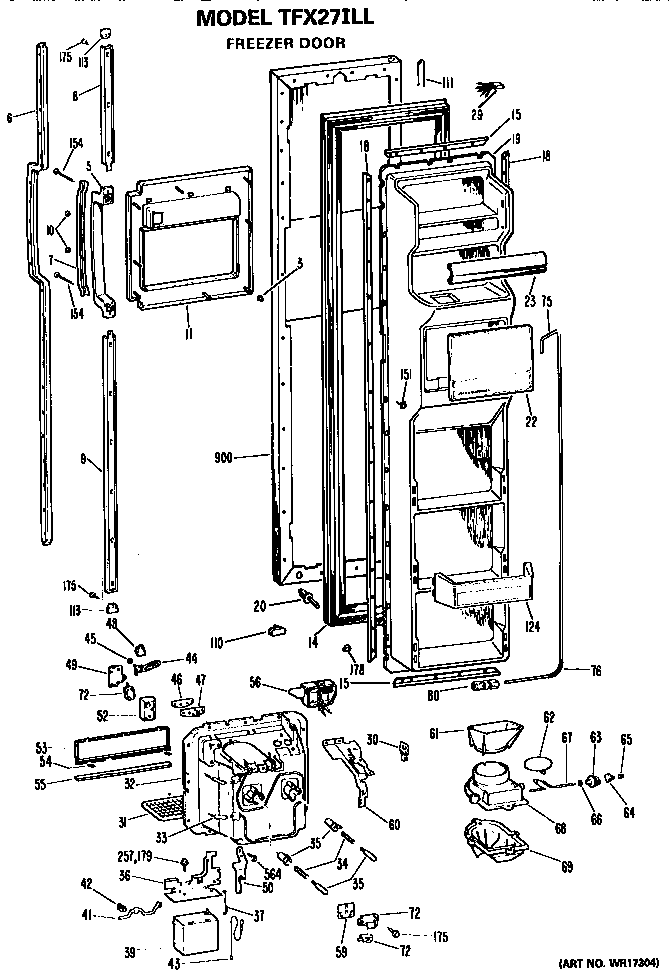 Freezer door