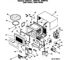 GE JE690T010 microwave parts diagram