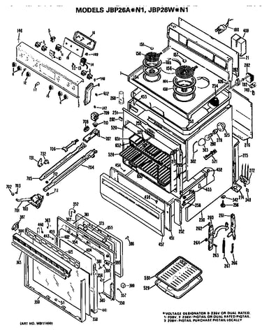 Main body/cooktop/controls