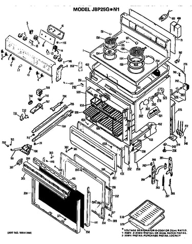 Main body/cooktop/controls