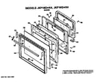 GE JKP19G*K4 door diagram