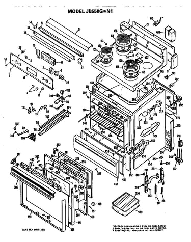 Main body/cooktop/controls