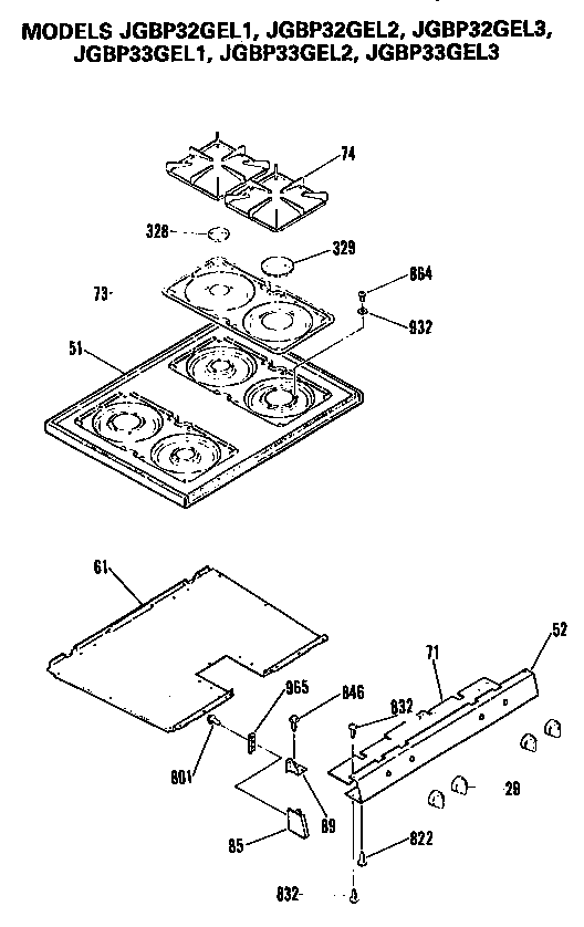 Cooktop and controls