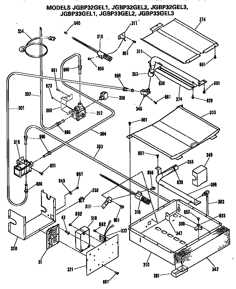 BURNER BOX AND GAS CONTROL SYSTEM