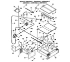 GE JGBP33GEL3 burner box and gas control system diagram