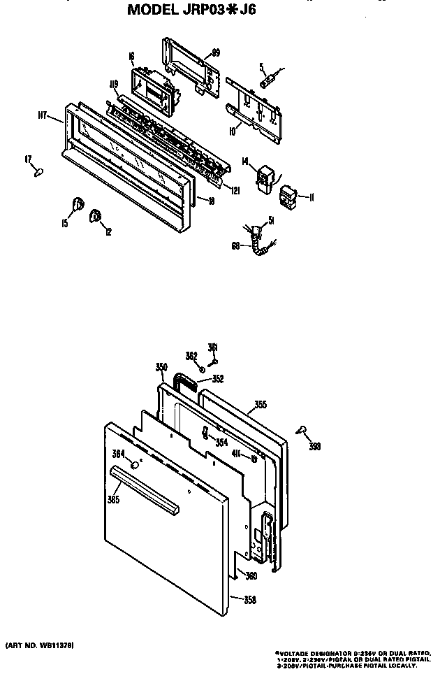 Control and door