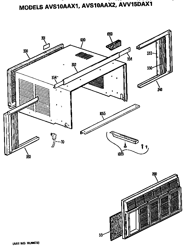 Cabinet and grille