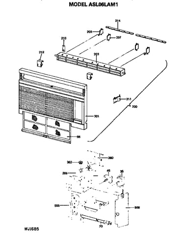 Control box and grille assembly