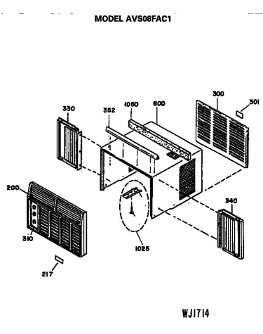 Cabinet and grille assembly