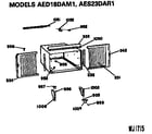GE AED18DAM1 cabinet diagram