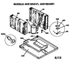 GE AES15DAV1 base pan assembly diagram