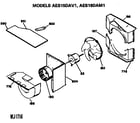 GE AES15DAV1 blower assembly diagram