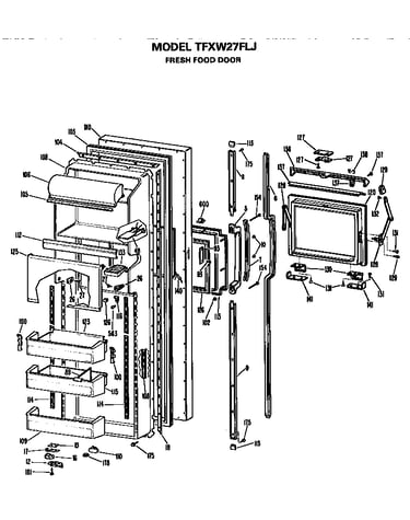 Refrigerator door