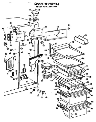 Refrigerator shelves