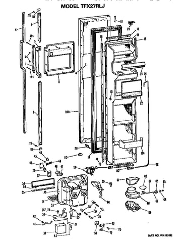 Freezer door