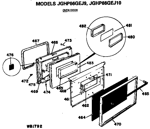 OVEN DOOR