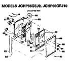 GE JGHP66GEJ10 upper control panel diagram