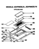 Upper oven door