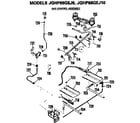 GE JGHP66GEJ10 gas control assembly diagram