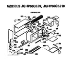 GE JGHP66GEJ10 upper basic body diagram