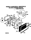 Lower oven door