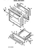 Oven door and broiler