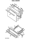 Oven door and broiler