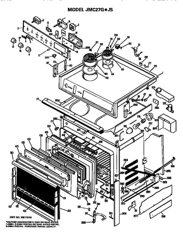 Main body/cooktop/controls