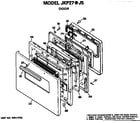 GE JKP27J5 door diagram