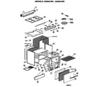 GE JAS03*M1 main body/cooktop/controls diagram