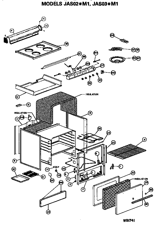 Main body/cooktop/controls