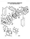 Dryer- cabinet, drum and heater