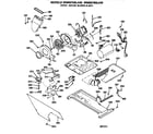 GE WSM2780LAW dryer- motor, blower and belt diagram