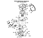 GE WSM2700LAW washer- tubs, motor, and water system diagram