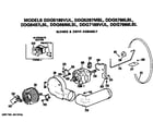 GE DDG5786LBL blower and drive diagram