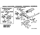 GE DDG8187MBL gas valve and burner assembly diagram