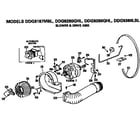 GE DDG9380LBL blower and drive assembly diagram