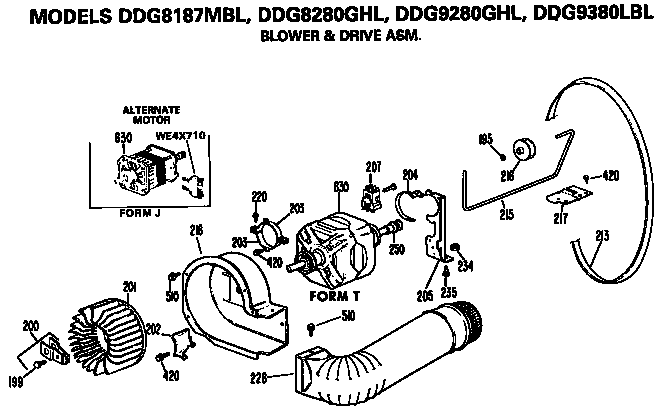 Blower and drive assembly