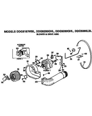 Blower and drive assembly