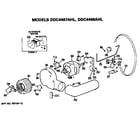 GE DDC4497AHL blower and drive diagram