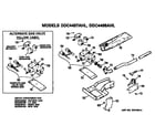 GE DDC4498AHL gas valve and burner assembly diagram