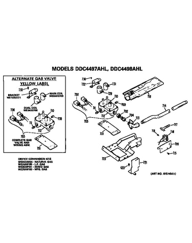 Gas valve and burner assembly